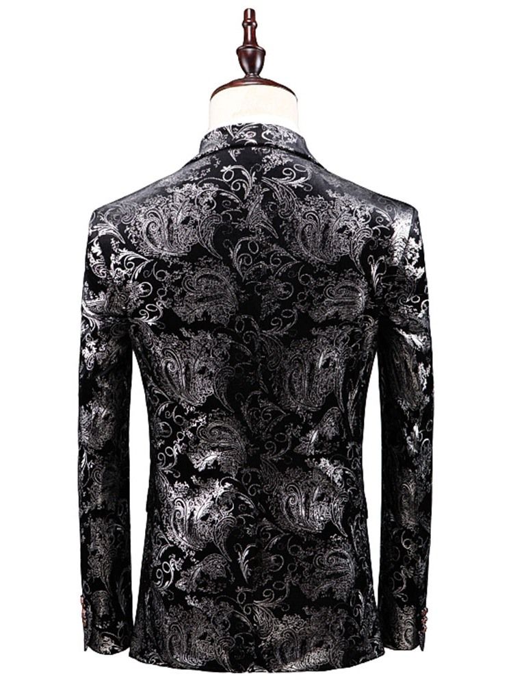 Terno Vestido De Festa Casual Masculino Com Estampa Floral 3 Peças