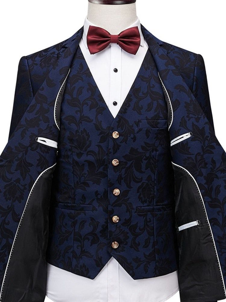 Terno Vestido Masculino De Blazer Com Botão Da Moda