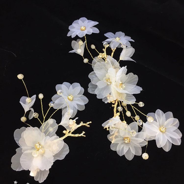 Acessórios Florais Femininos Para Cabelo De Casamento