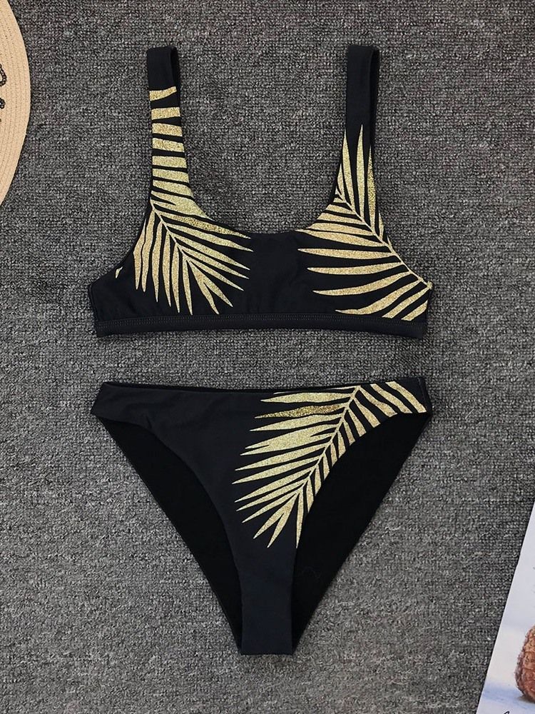 Conjunto De Roupa De Banho Feminino Plant Tankini