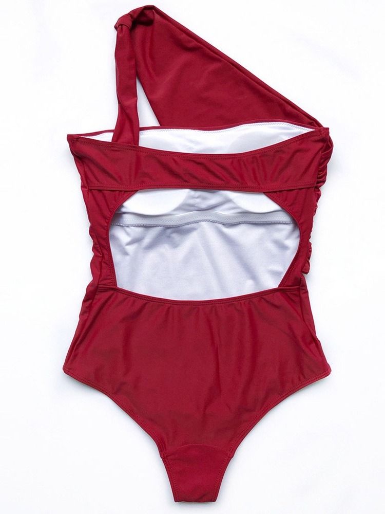 Patchwork Liso De Uma Peça Maiô Feminino Monokini