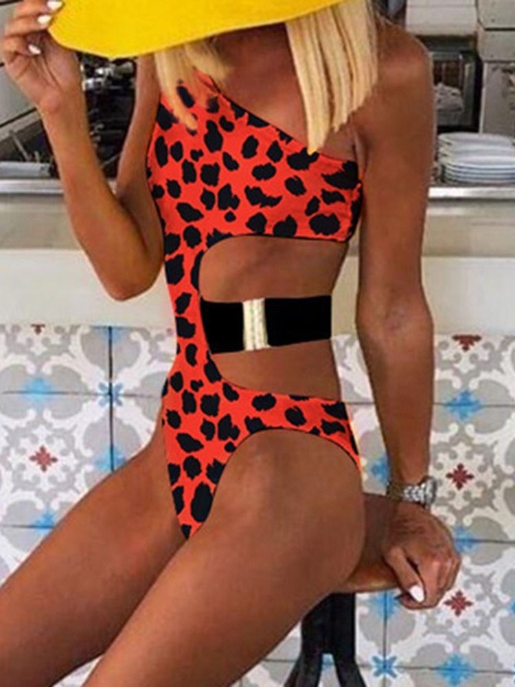 Roupa De Banho Sexy Com Estampa De Leopardo