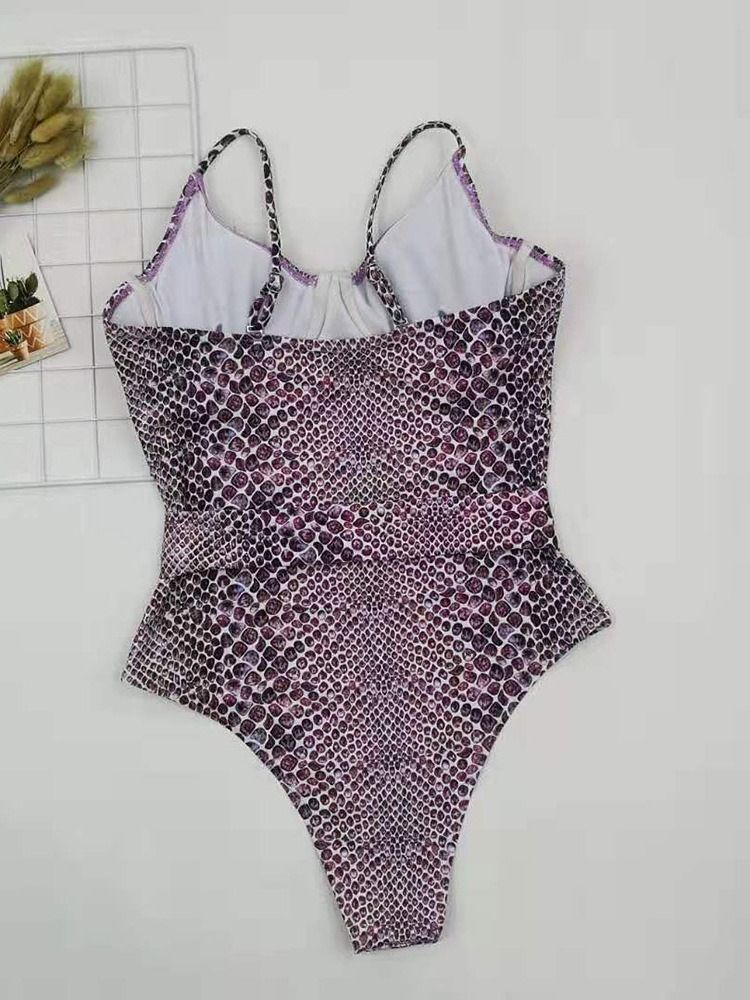 Roupa De Banho Sexy Feminina Com Cinto De Uma Peça