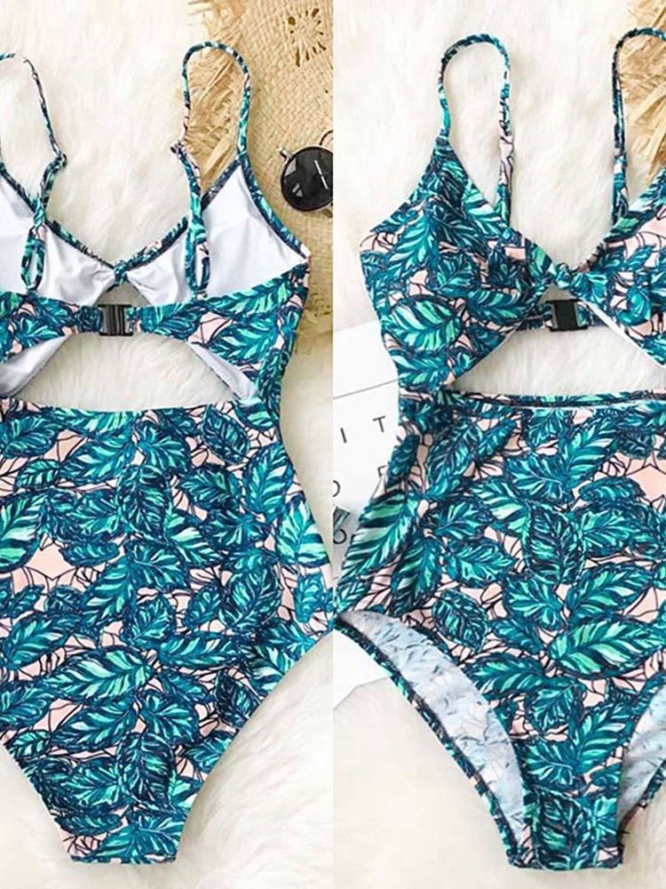 Roupa De Banho Sexy Feminina Com Renda Floral De Uma Peça