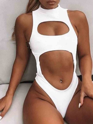 Traje De Banho Liso Monokini Sexy Feminino