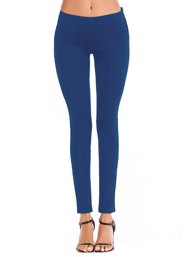 Calça Lápis Feminina Calça Jeans Justa Com Zíper E Cintura Baixa