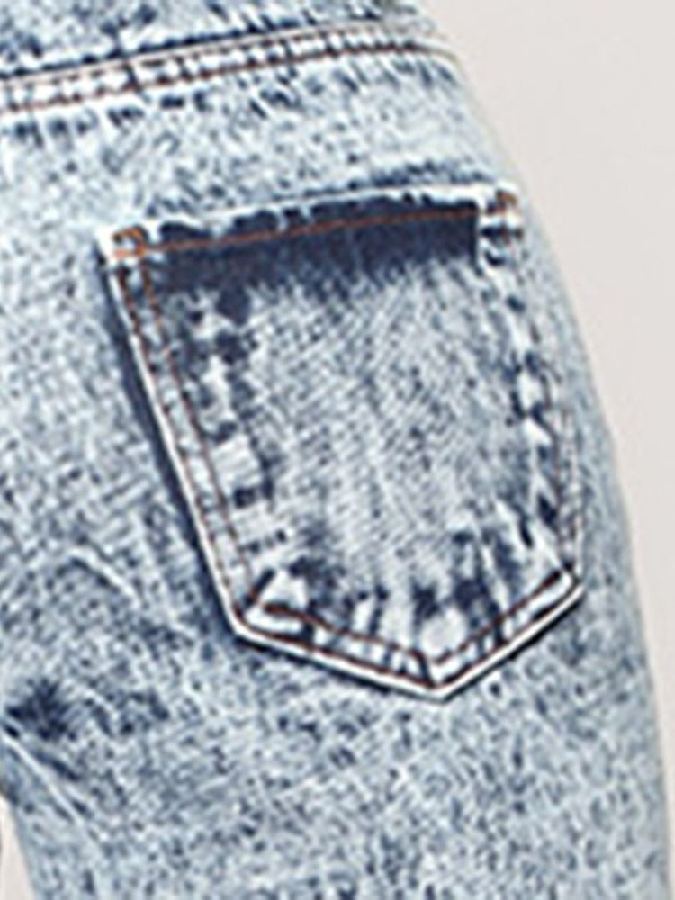 Calça Lápis Feminina Usada Calça Jeans Justa Skinny Com Zíper