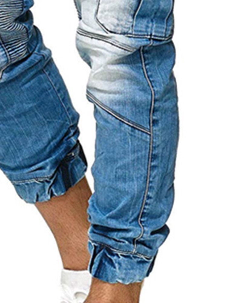 Calça Lápis Lápis Masculino Com Renda Jeans Casual