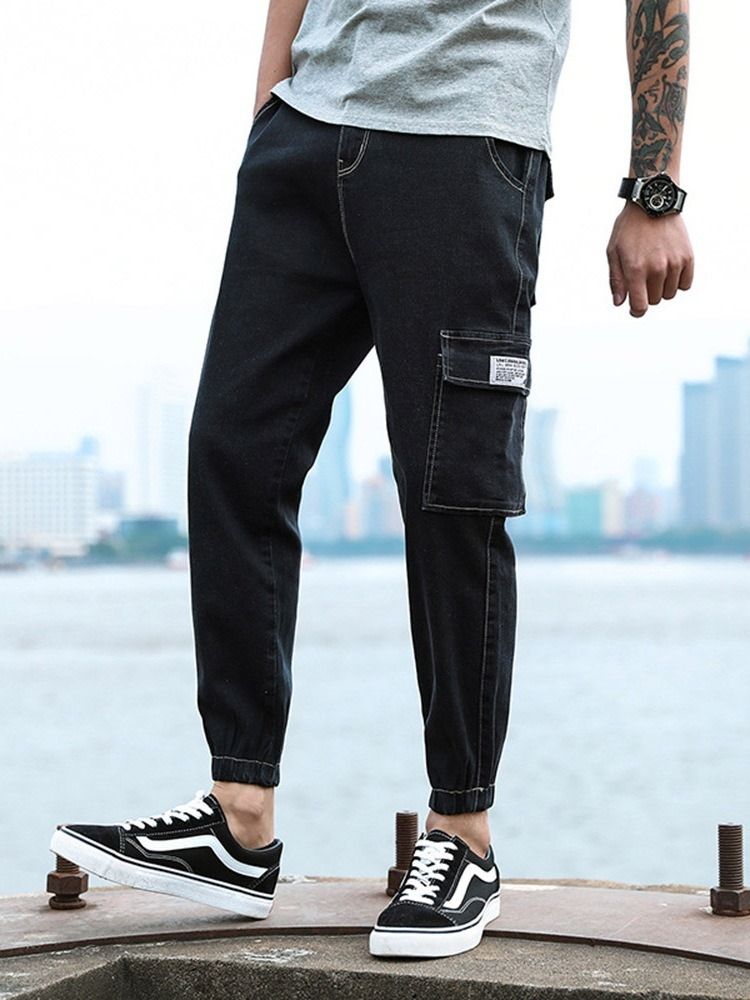 Calça Lápis Masculino Zipper Coreano