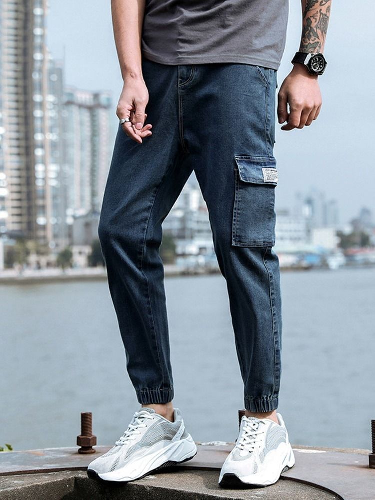 Calça Lápis Masculino Zipper Coreano