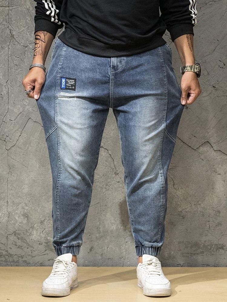 Calças Jeans Masculinas Com Zíper Japonês