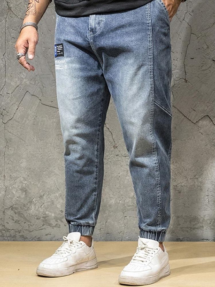 Calças Jeans Masculinas Com Zíper Japonês