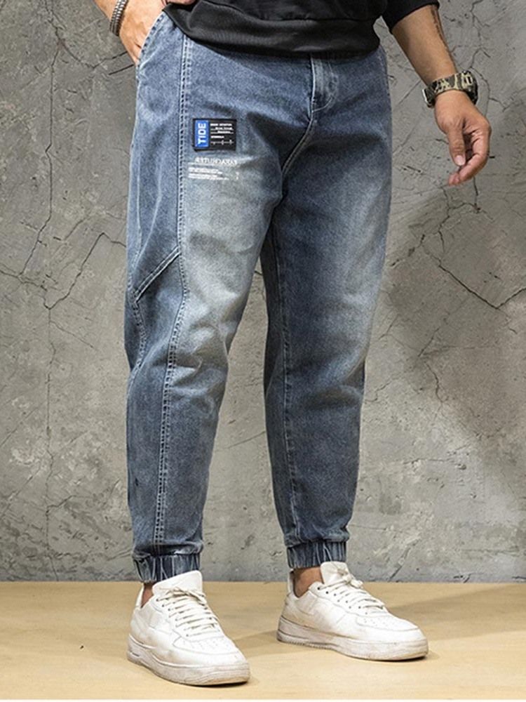 Calças Jeans Masculinas Com Zíper Japonês