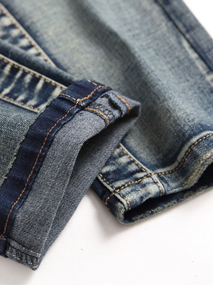 Calças Jeans Masculinas Com Zíper Vintage Usado