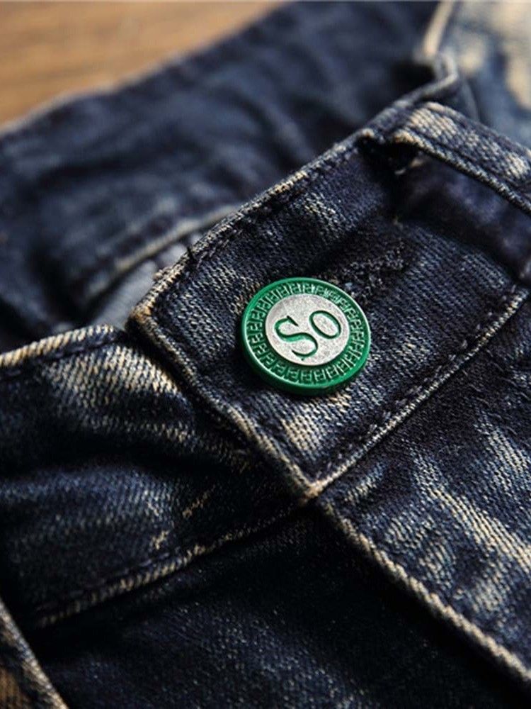 Calças Jeans Vintage De Cintura Média