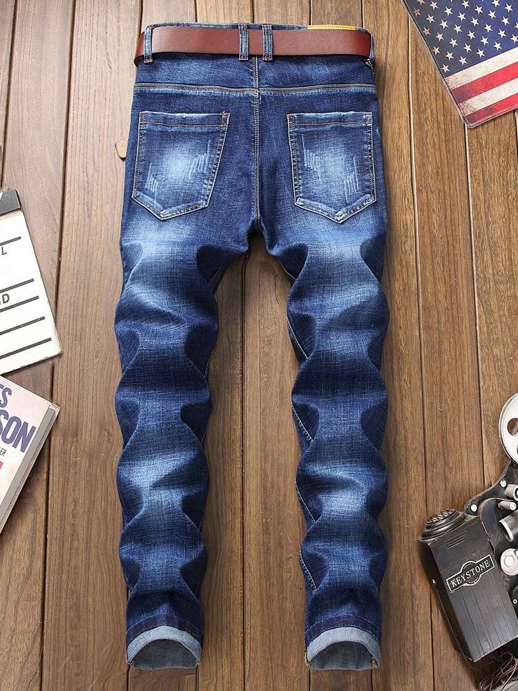 Jeans Casual Slim Denim Masculino