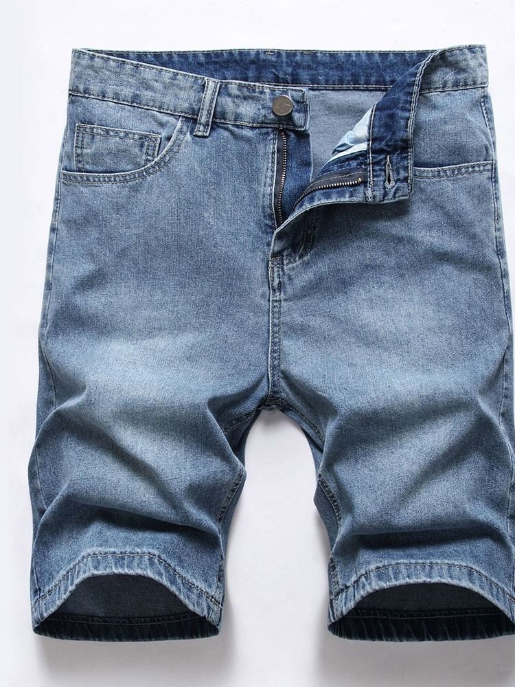 Shorts Jeans De Bolso Reto Masculino