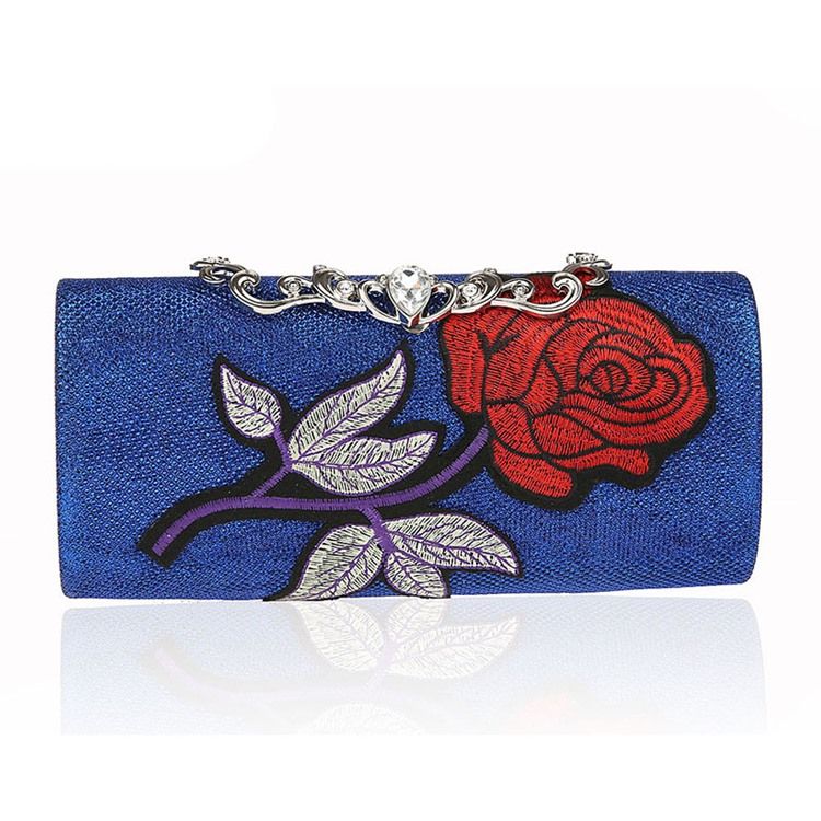 Bolsa Crossbody Com Corrente Com Padrão Floral