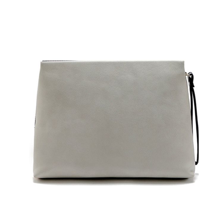 Clutch Concise Color Block Zipper Mulheres