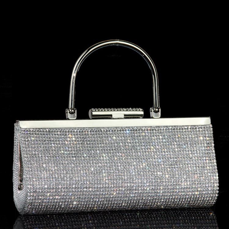 Clutch Estilo Lantejoulas Strass Estilo Coreano