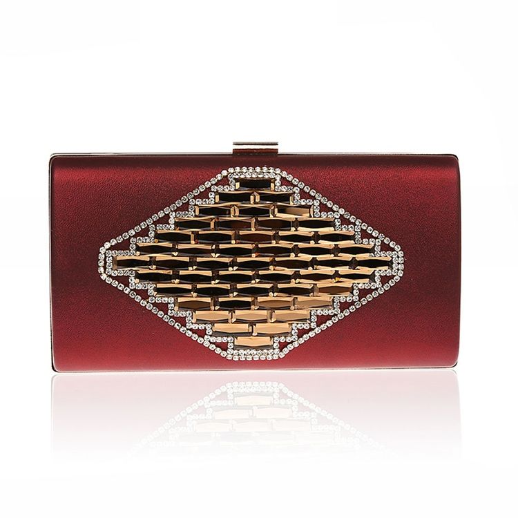 Elegant Rhomb Rhomb Solid Colour Evening Clutch