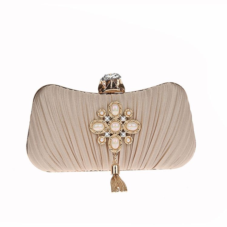 Exquisite Pendant Adornment Evening Clutch