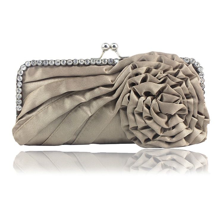 Flower Drape Banquet Clutches Evening Bag