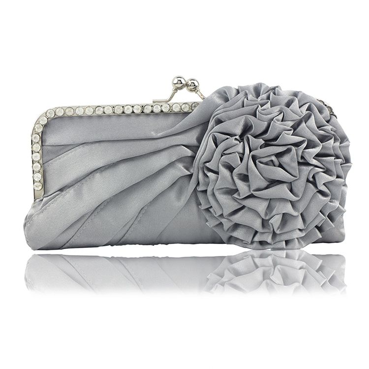 Flower Drape Banquet Clutches Evening Bag