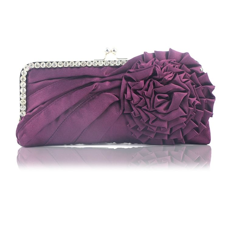 Flower Drape Banquet Clutches Evening Bag