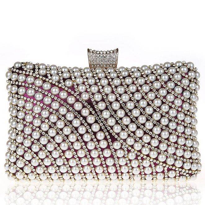 Graceful Beaded Clutch