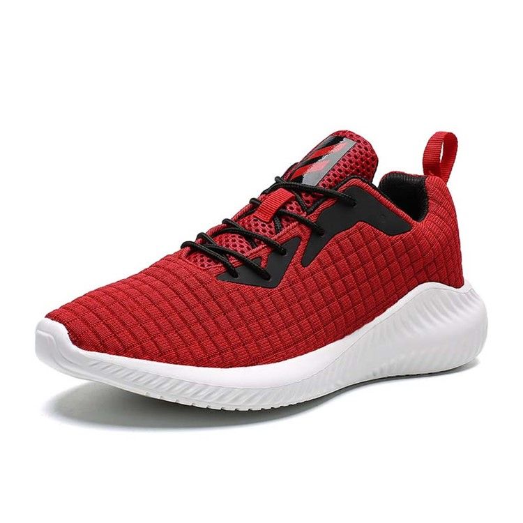 Tênis De Ar Livre Masculino Flyknit Color Block Lace-up