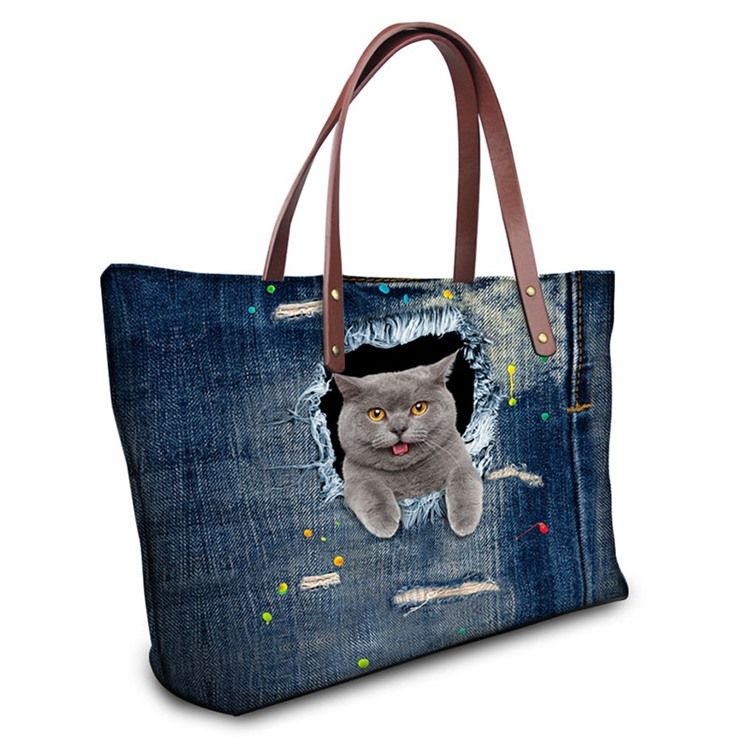 Bolsa Com Zíper De Nylon 3d Para Animais De Estimação