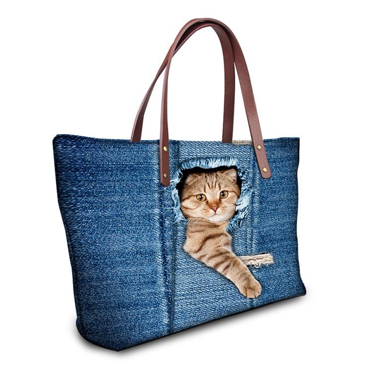 Bolsa Com Zíper De Nylon 3d Para Animais De Estimação