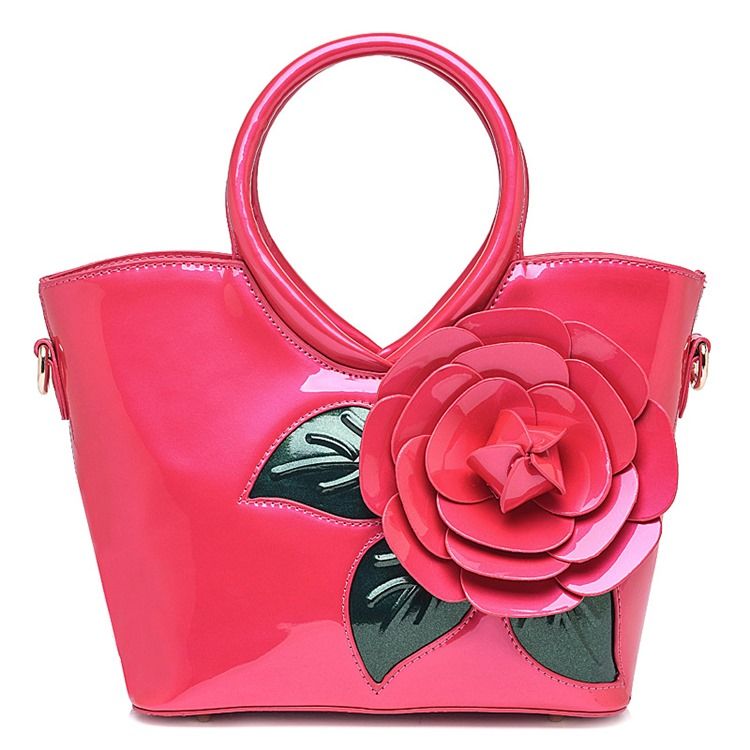 Bolsa Decorada Com Flores Vivas Femininas