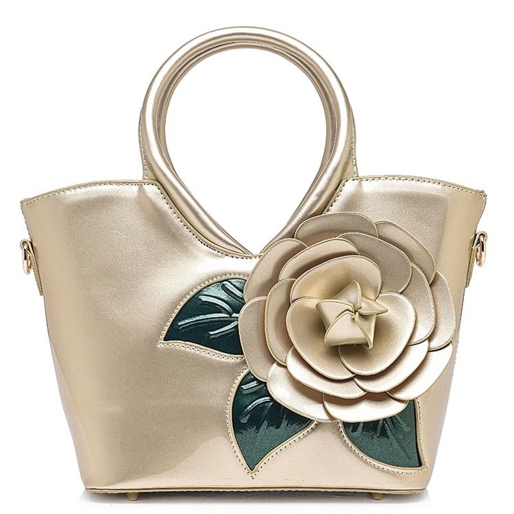 Bolsa Decorada Com Flores Vivas Femininas