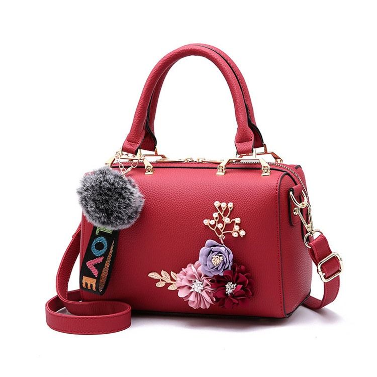 Bolsa Feminina Com Zíper Floral