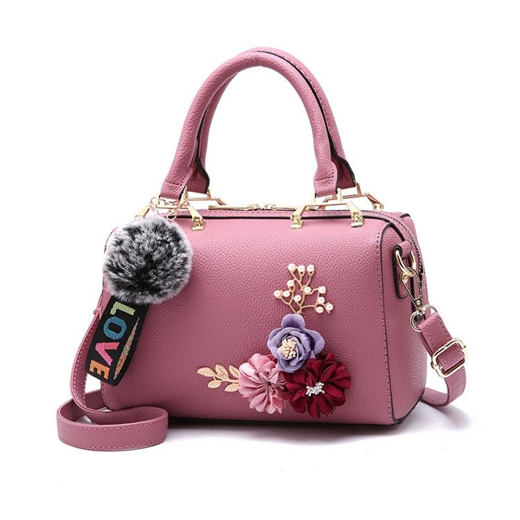 Bolsa Feminina Com Zíper Floral