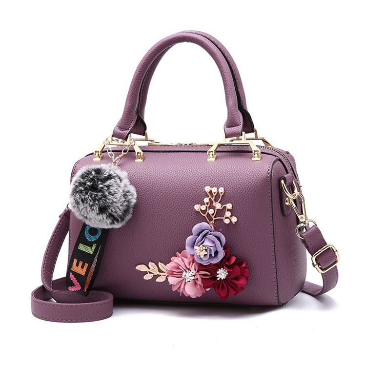 Bolsa Feminina Com Zíper Floral