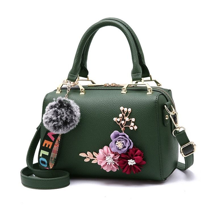 Bolsa Feminina Com Zíper Floral