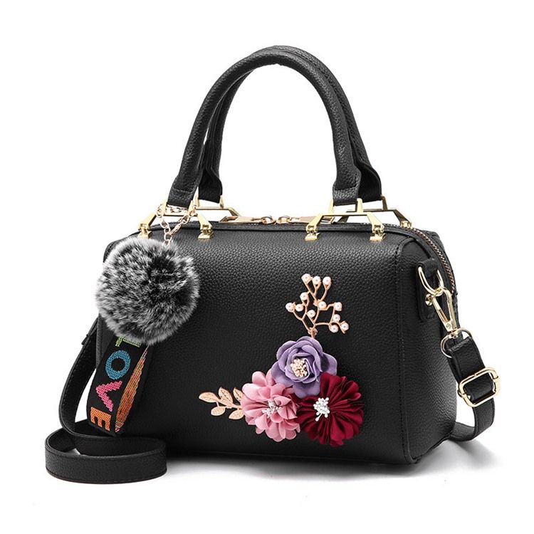 Bolsa Feminina Com Zíper Floral