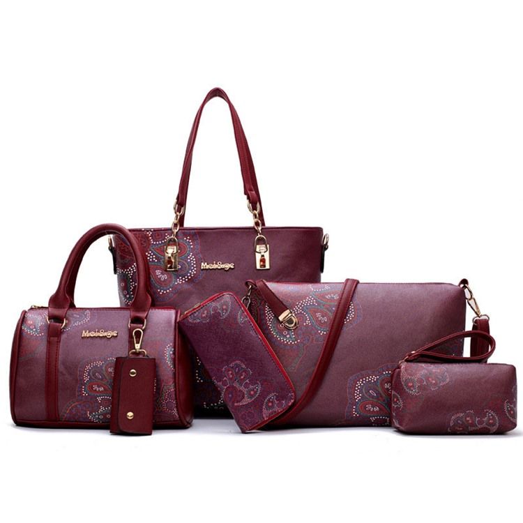 Conjunto De Bolsa Com Estampa Floral Pu