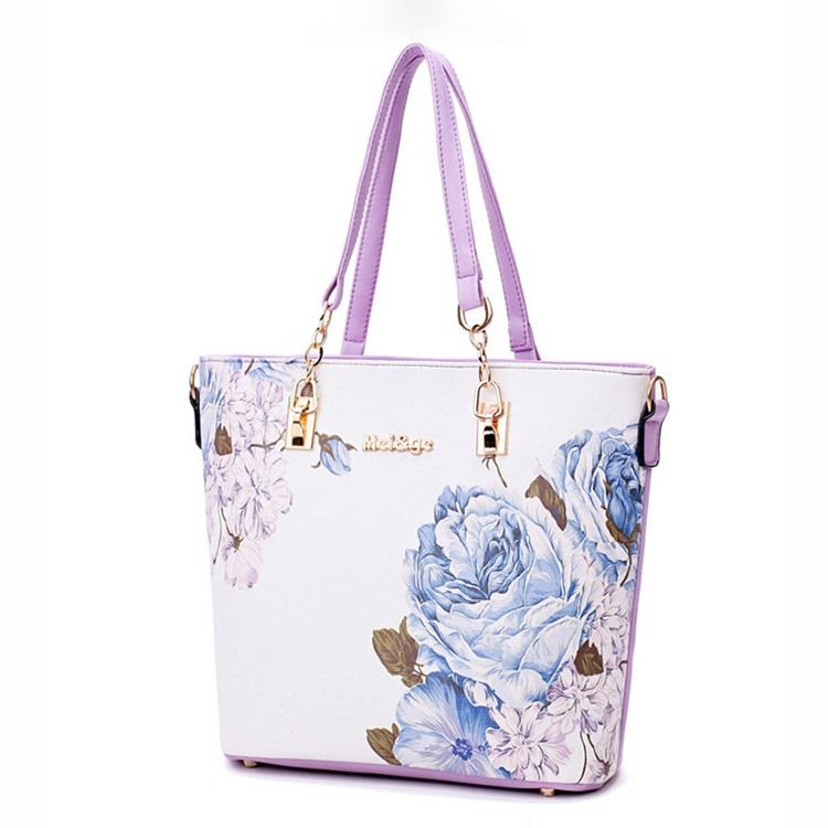 Conjunto De Bolsa Com Estampa Floral Pu