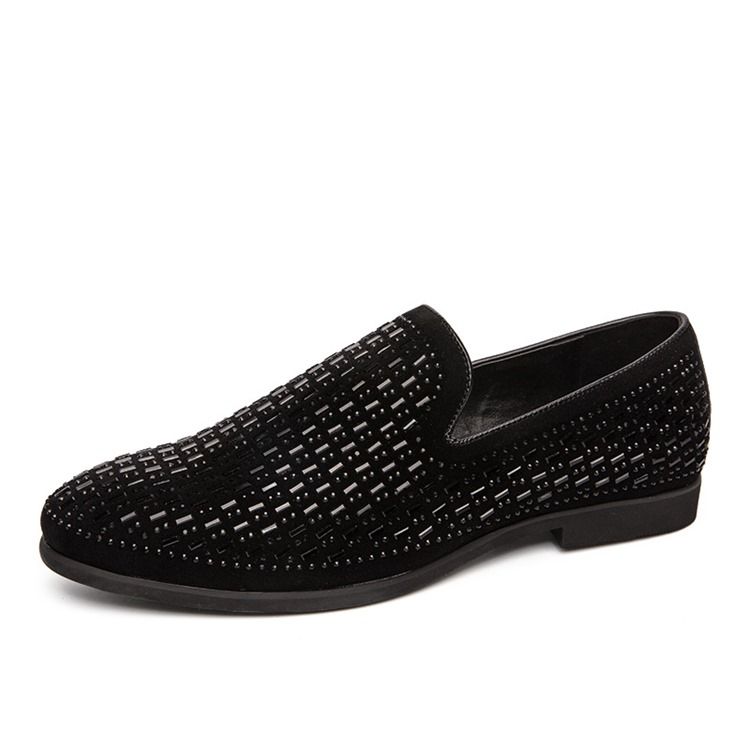 Corte Decotado Superior Slip-on Round Toe Masculino Oxfords