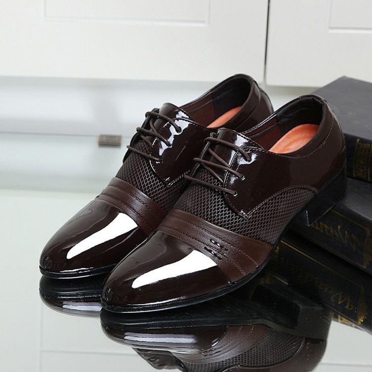 Lace-up Low-cut Upper Homens Oxfords