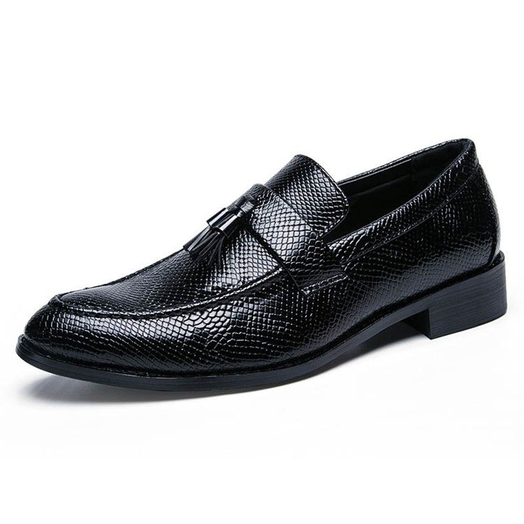 Pu Franja Slip-on Round Toe Masculino Oxfords