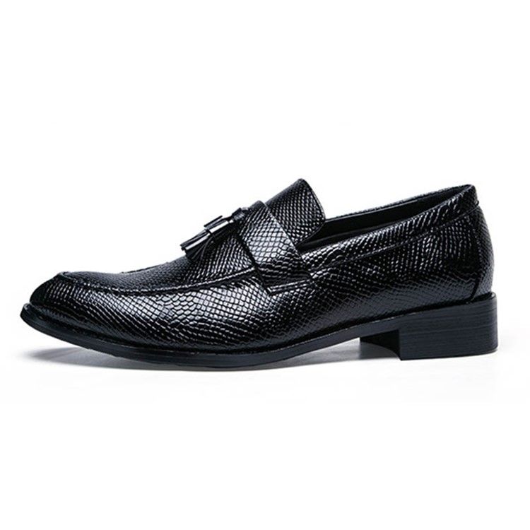 Pu Franja Slip-on Round Toe Masculino Oxfords