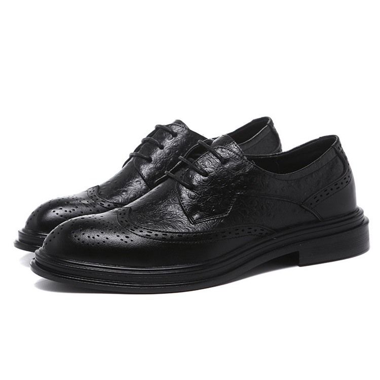 Pu Lace-up Toe Redondo Masculino Oxfords