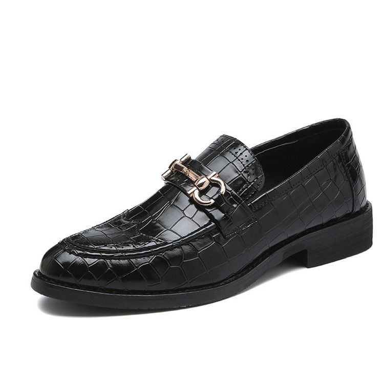 Simples Slip-on Round Toe Masculino Oxfords