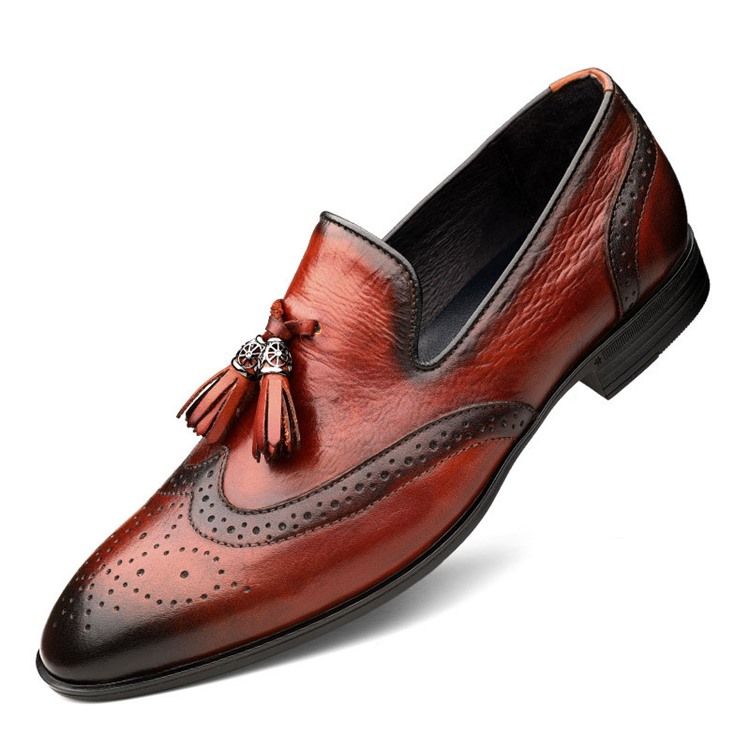 Slip-on Customizado Redondo Toe Vintage Masculino Oxfords