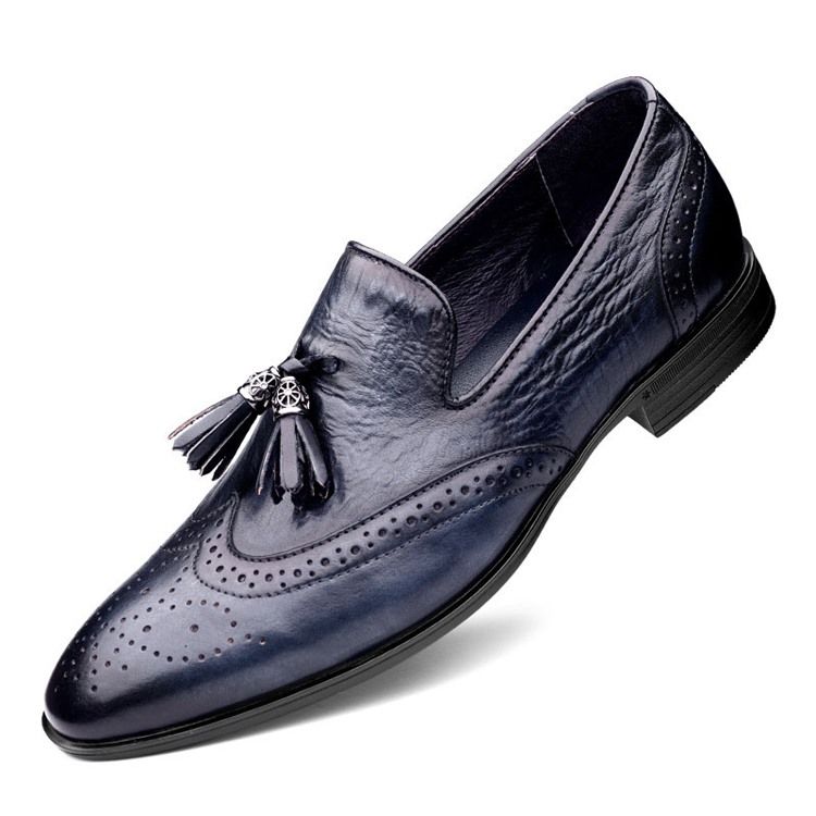 Slip-on Customizado Redondo Toe Vintage Masculino Oxfords